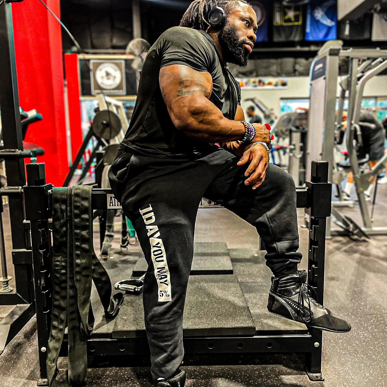1DAYYOUMAY, Black Joggers - Image 6