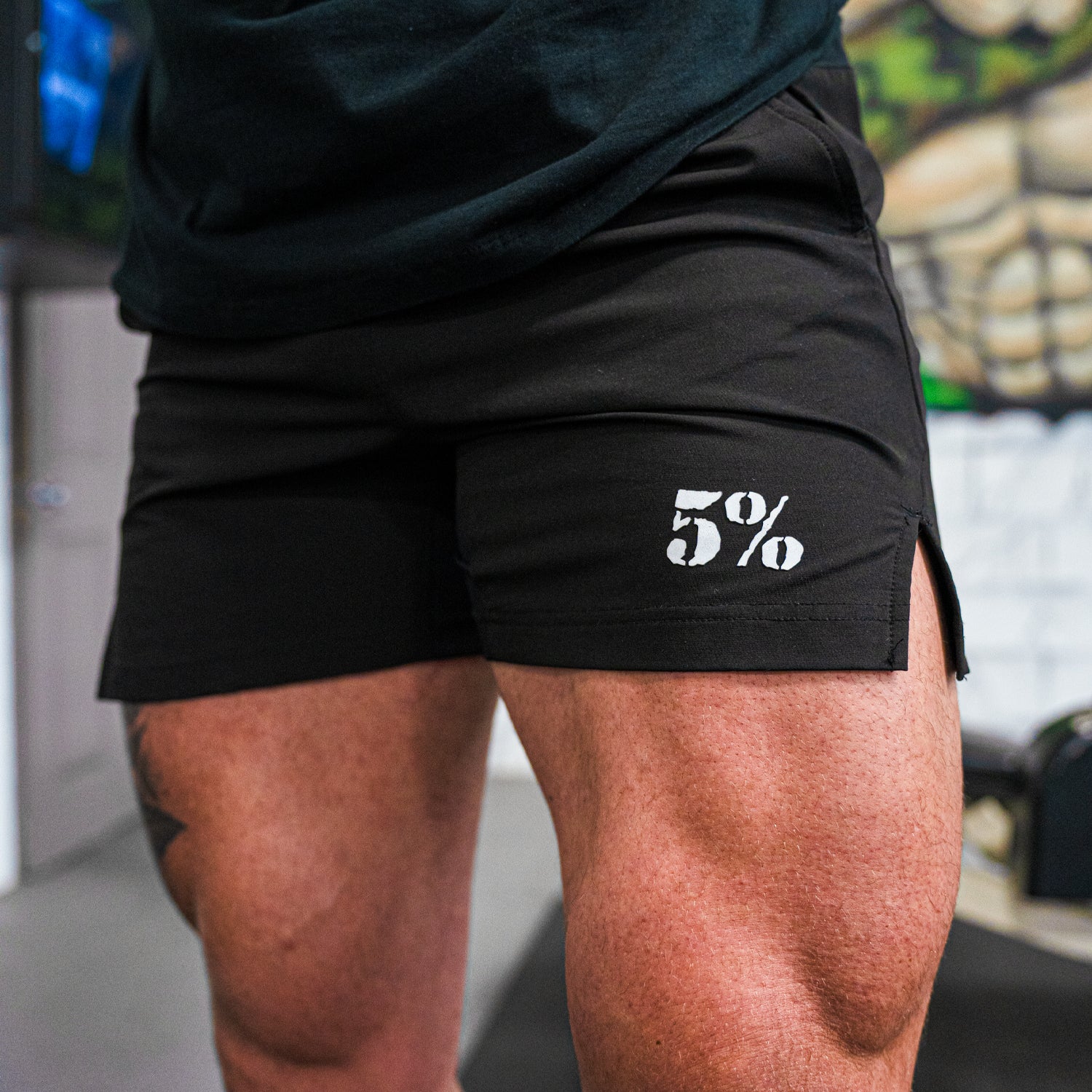 5% Black Lifting Shorts - Image 7