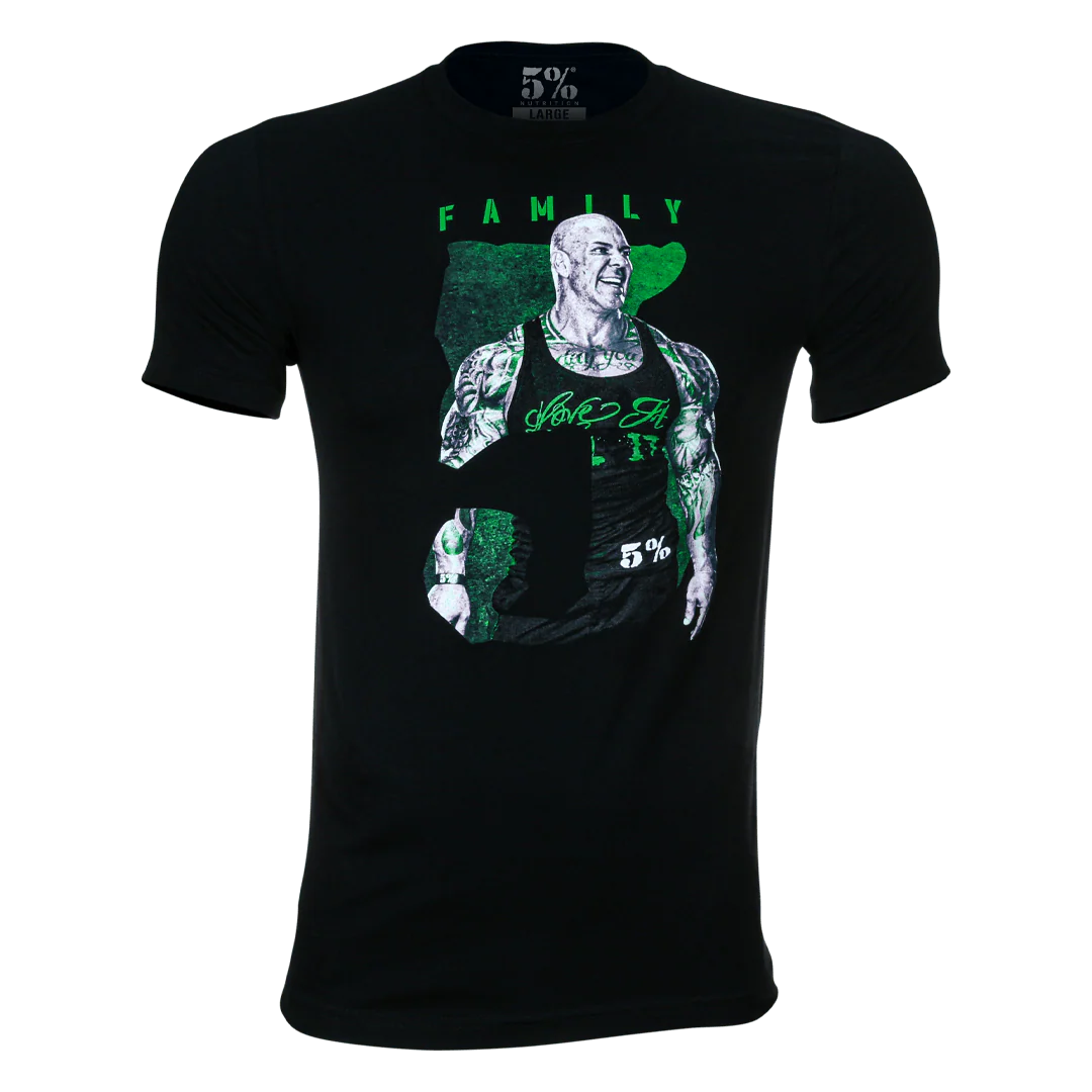5% Family, Black T-Shirt