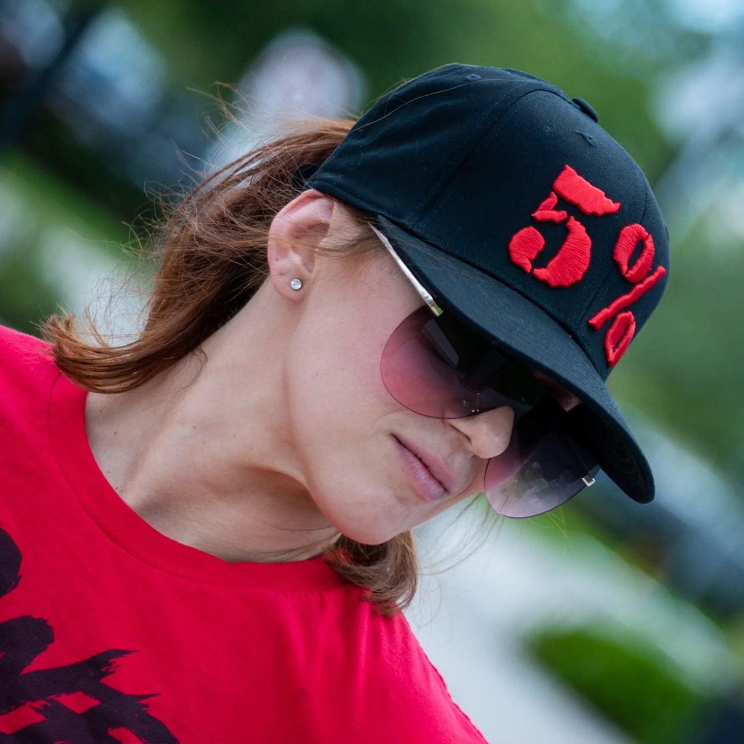 5% Flat Bill Hat, Black Hat - Image 8