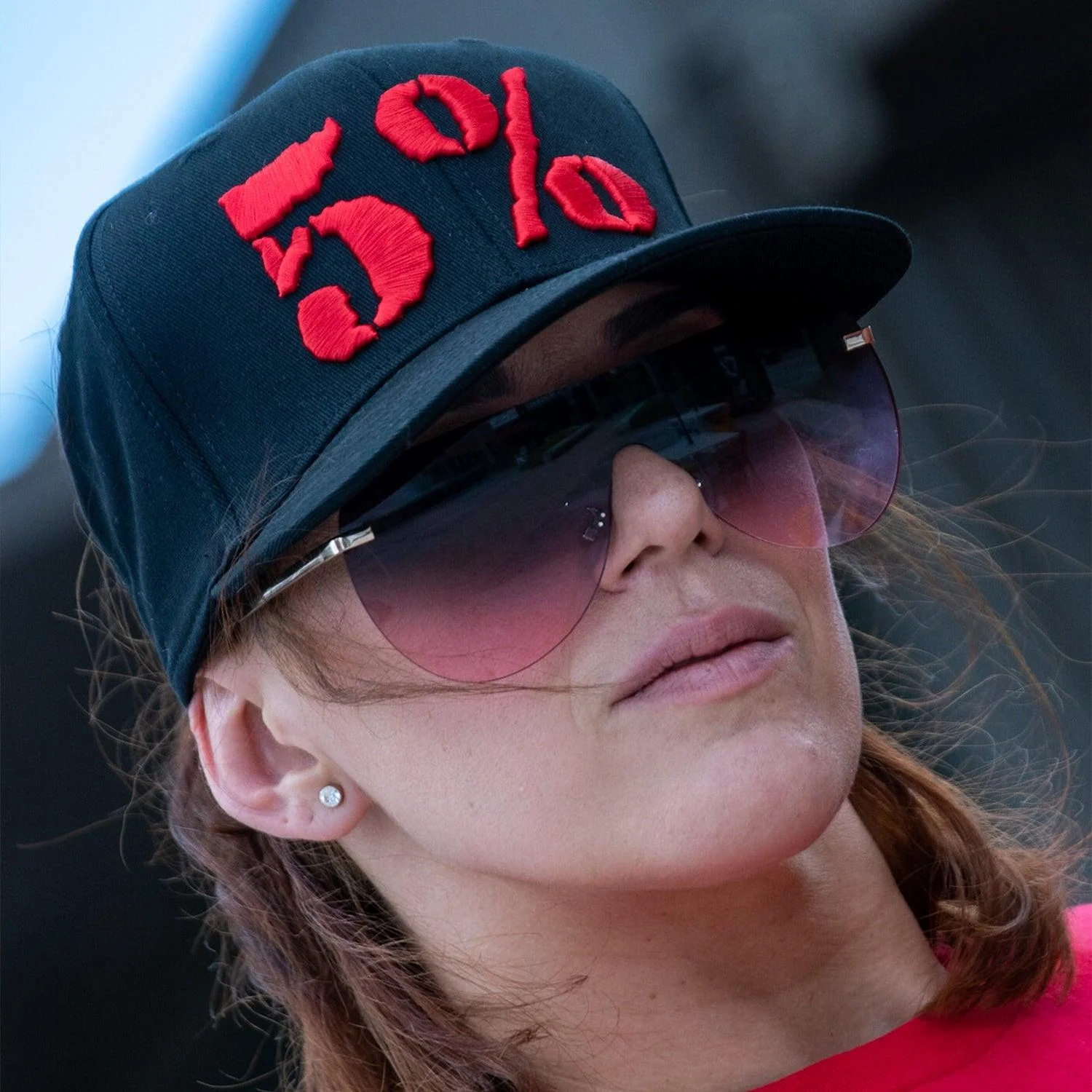 5% Flat Bill Hat, Black Hat - Image 9