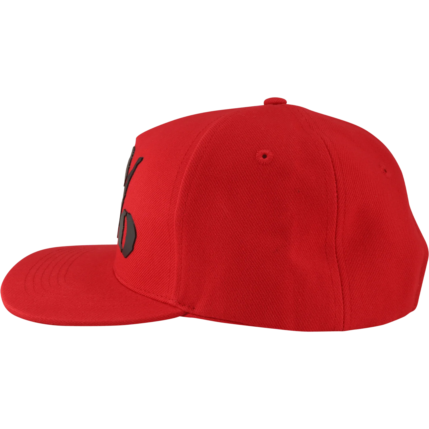 5% Rubber Logo, Black on Red Hat - Image 5