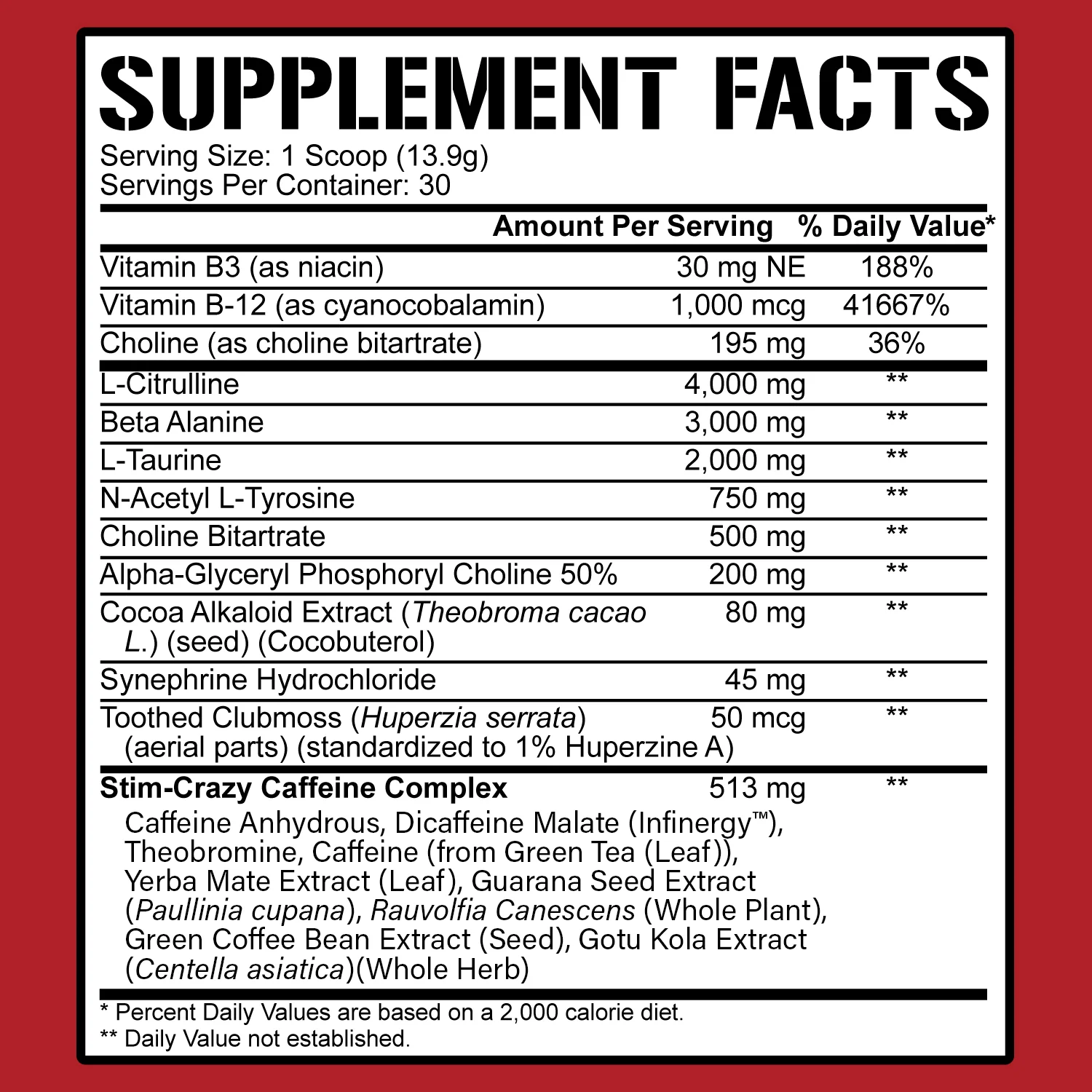 5150 High Stimulant Pre-Workout (intl) - Image 9