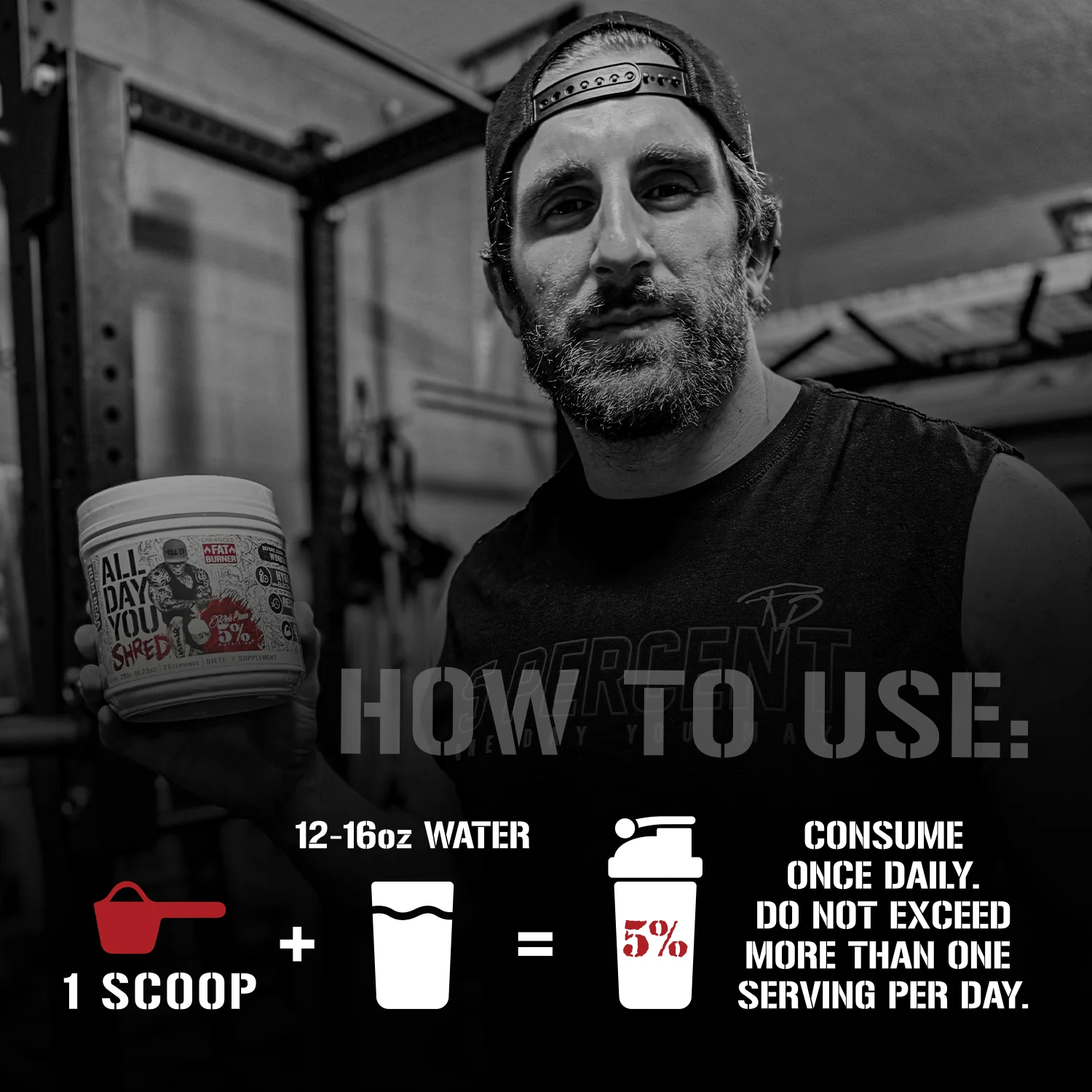 All Day You Shred Fat Burning BCAA Recovery Drink - Image 4