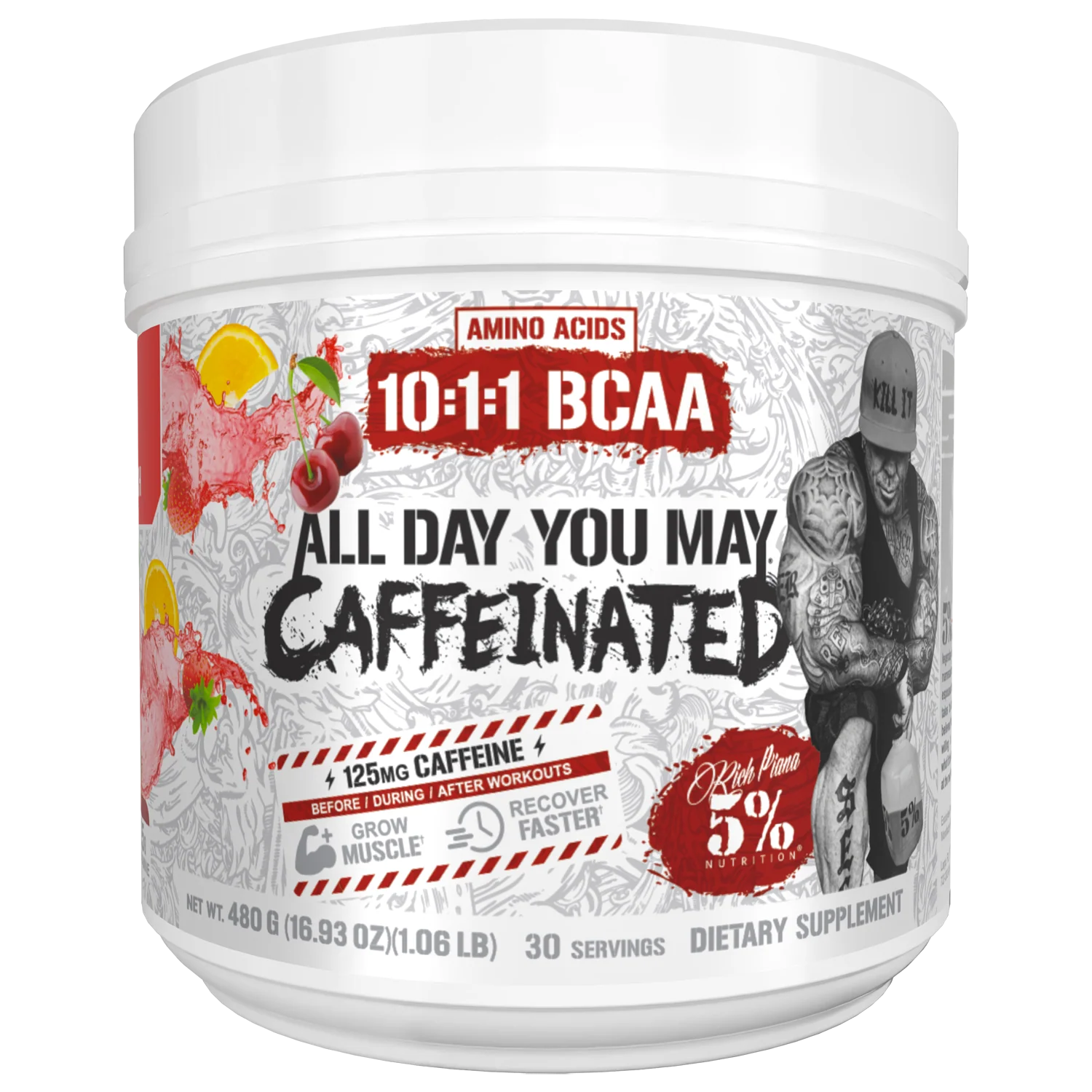 All Day You May Caffeinated BCAA Recovery Drink - Image 5