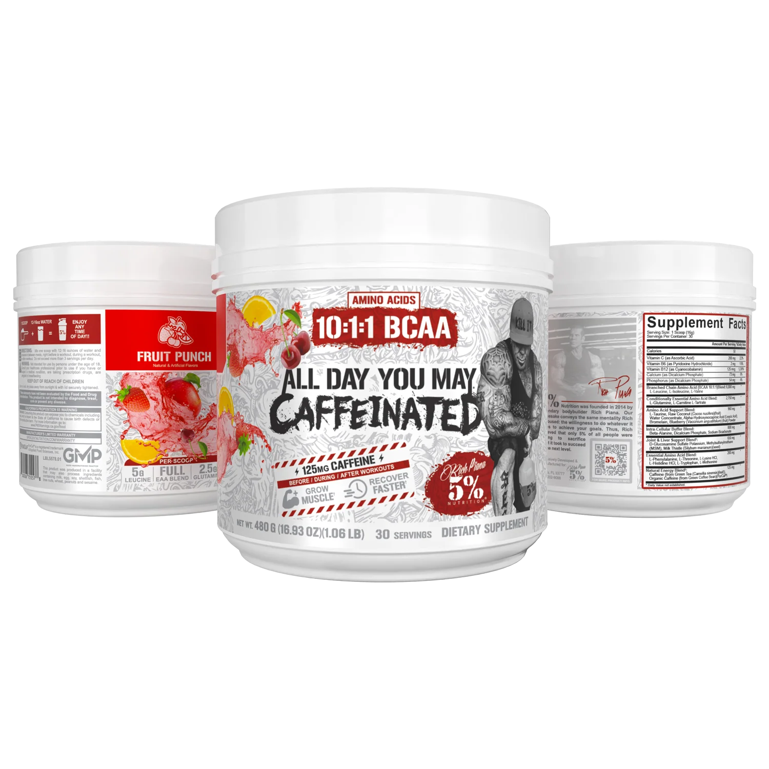 All Day You May Caffeinated BCAA Recovery Drink - Image 6