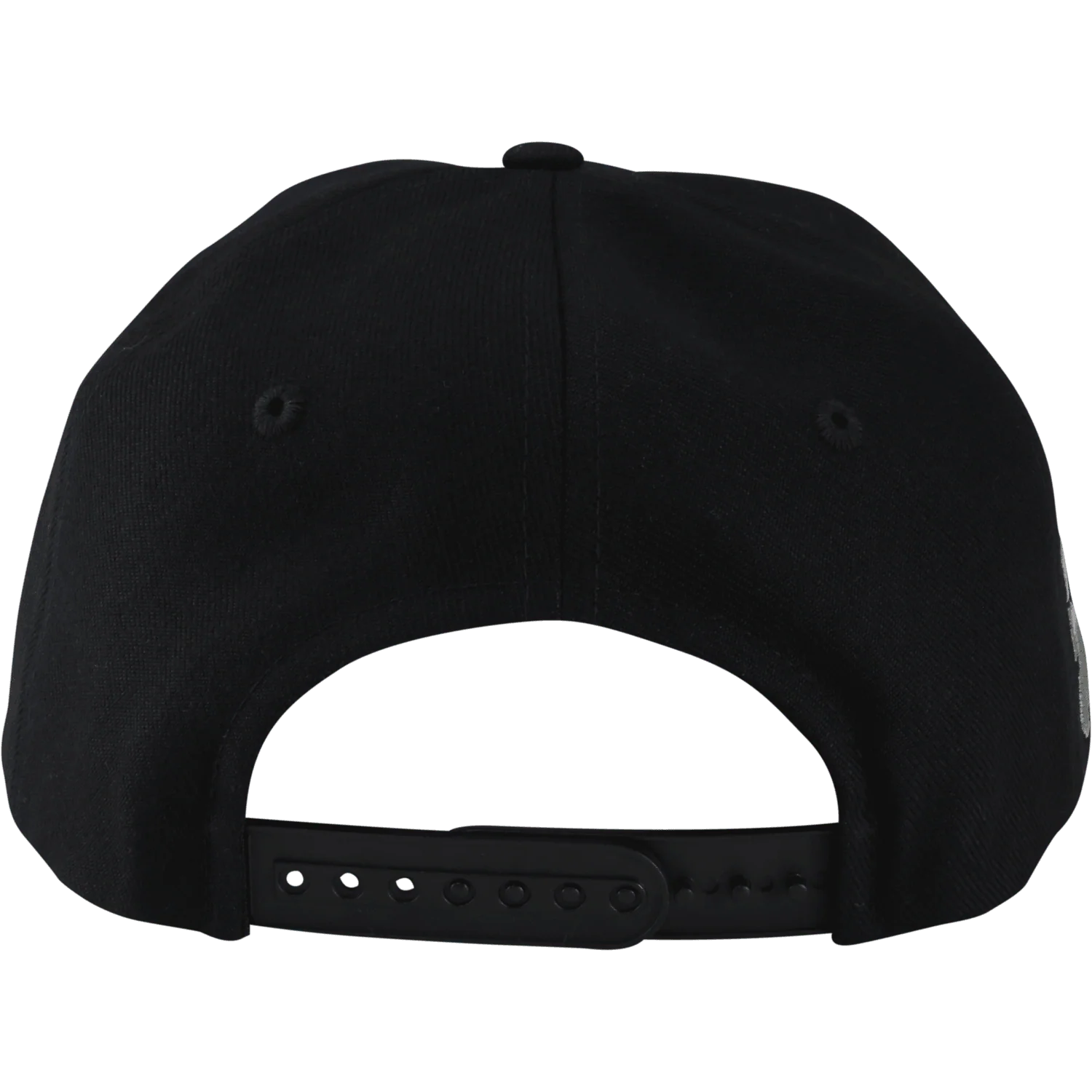 American Flag, Grey on Black Hat - Image 2