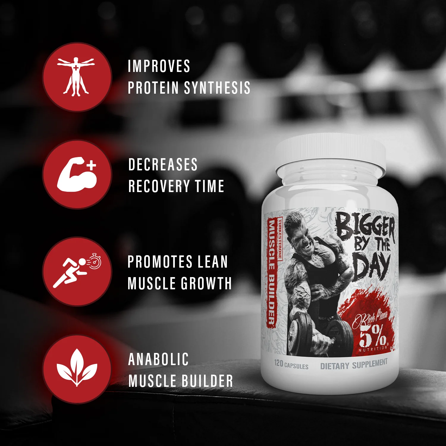 Bigger By The Day Muscle Builder with Turkesterone - Image 3