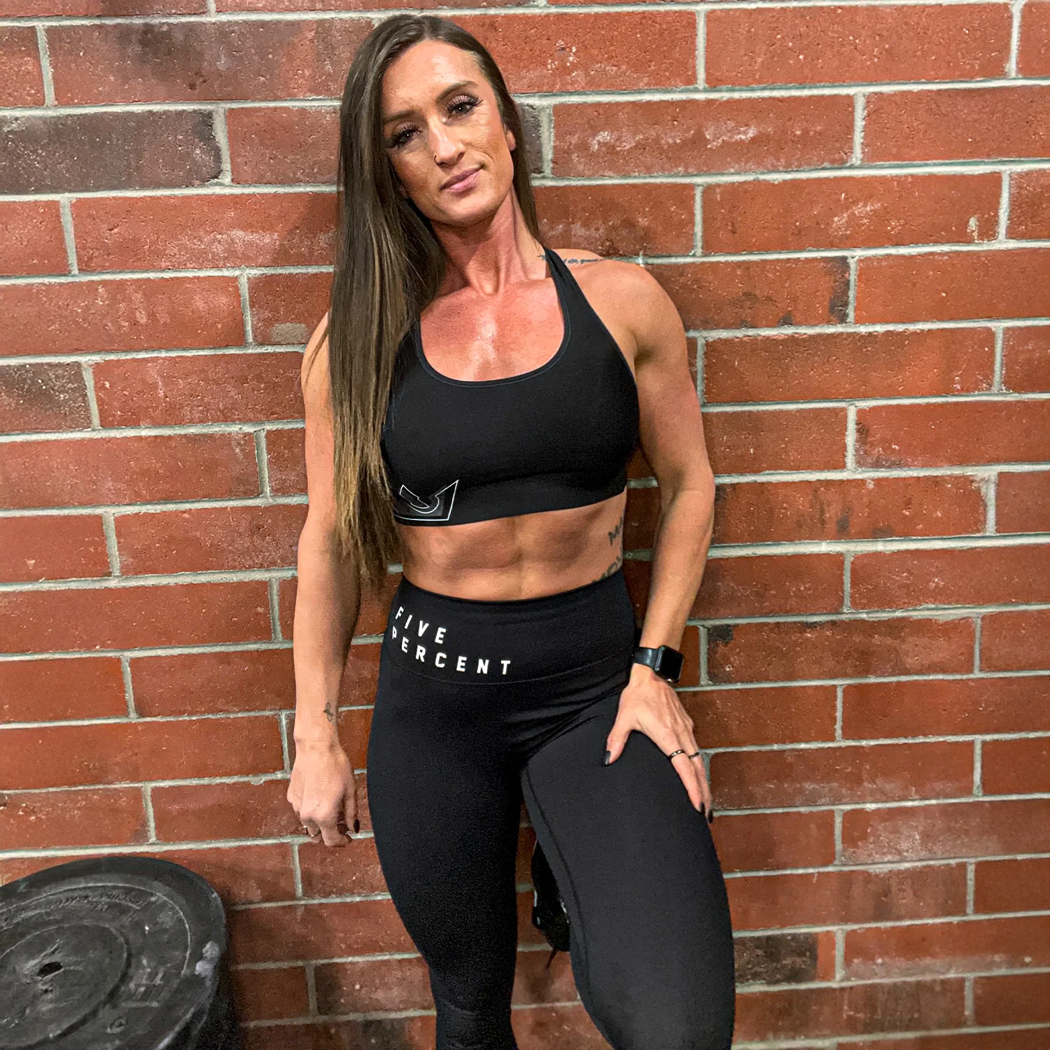 Est 2014 Crown, Black Leggings - Image 6