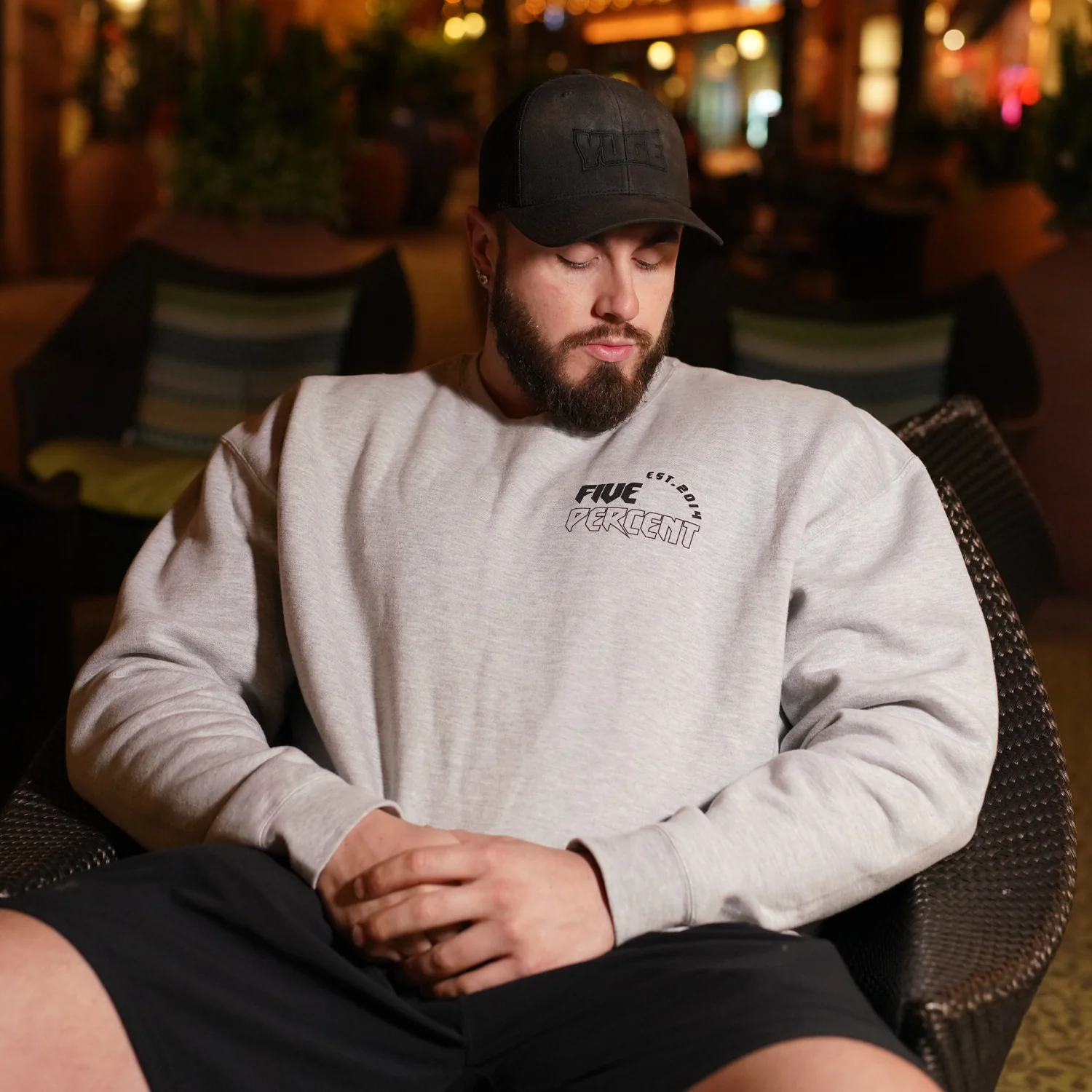 Five Percent Crown, Heather Gray Sweatshirt - Image 4