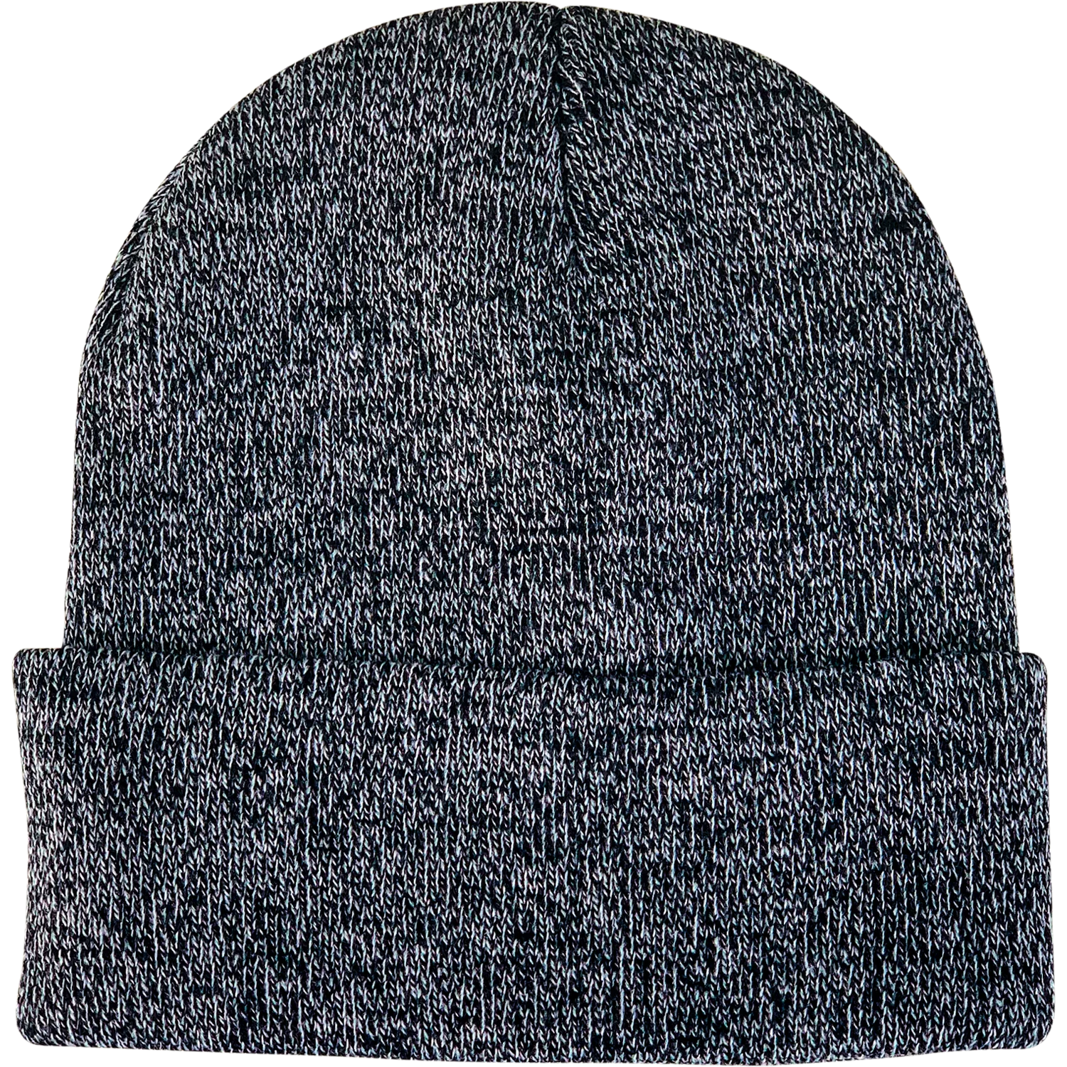 5% Heather Gray Beanie with Red Patch - Image 2