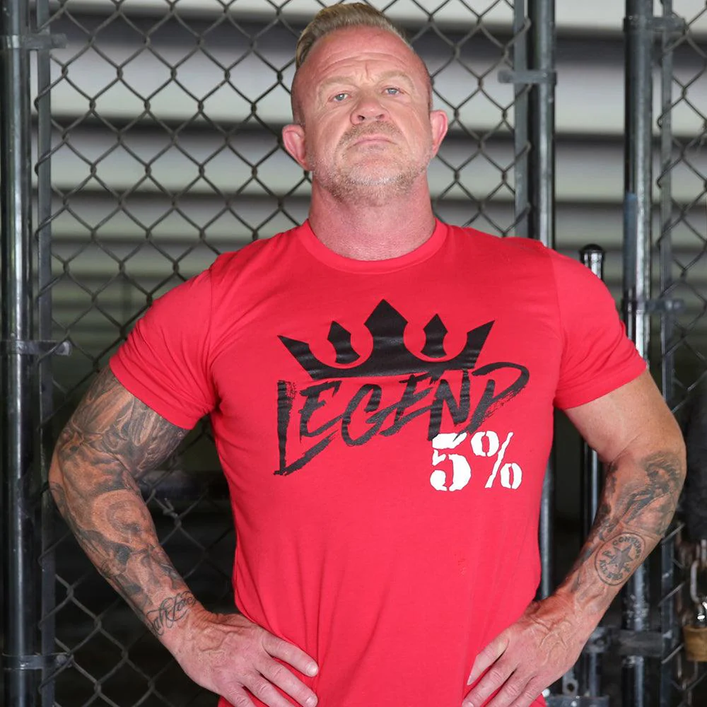 Legend Rich Piana Graphic, Red T-Shirt - Image 4