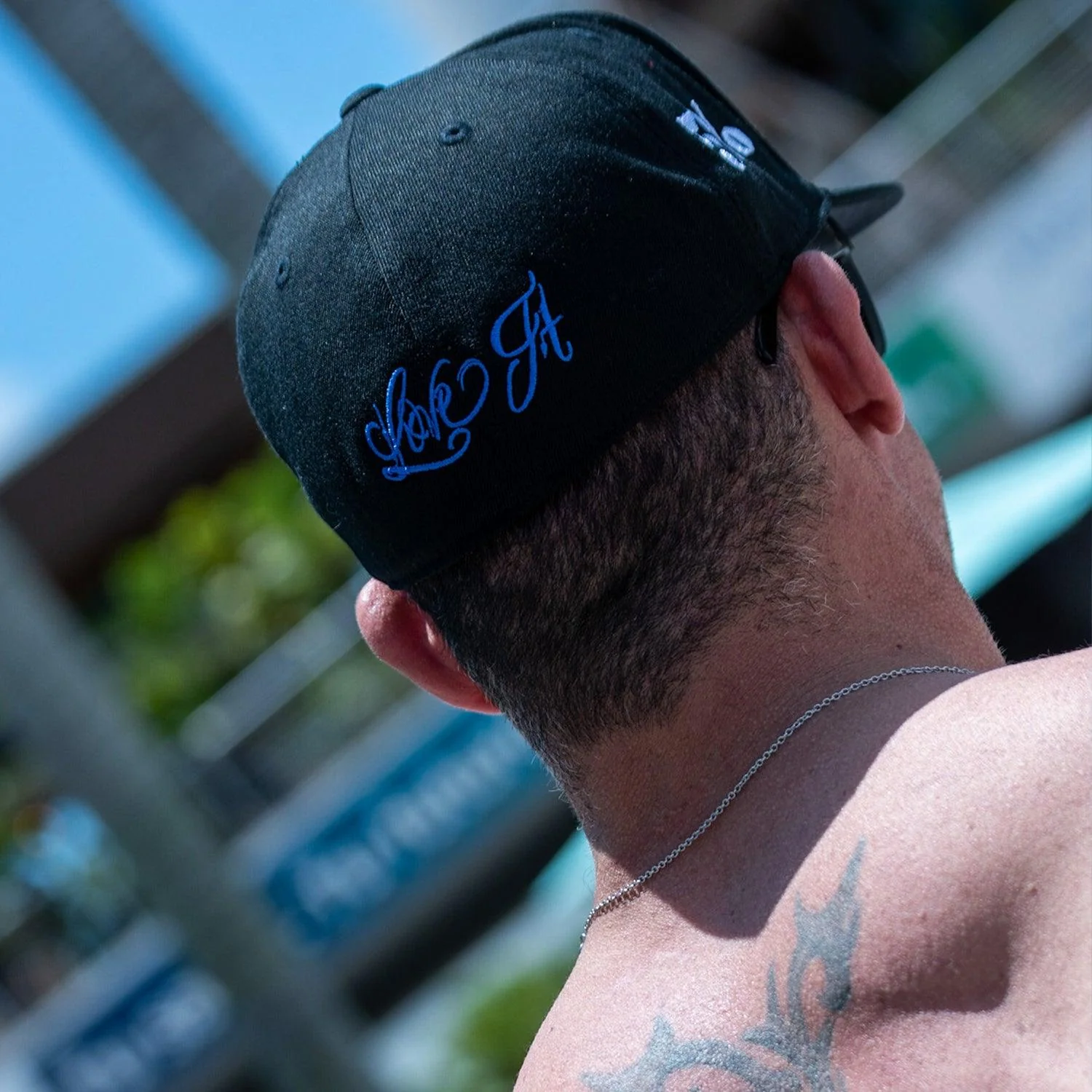 Love It Kill It, Blue on Black Hat - Image 8