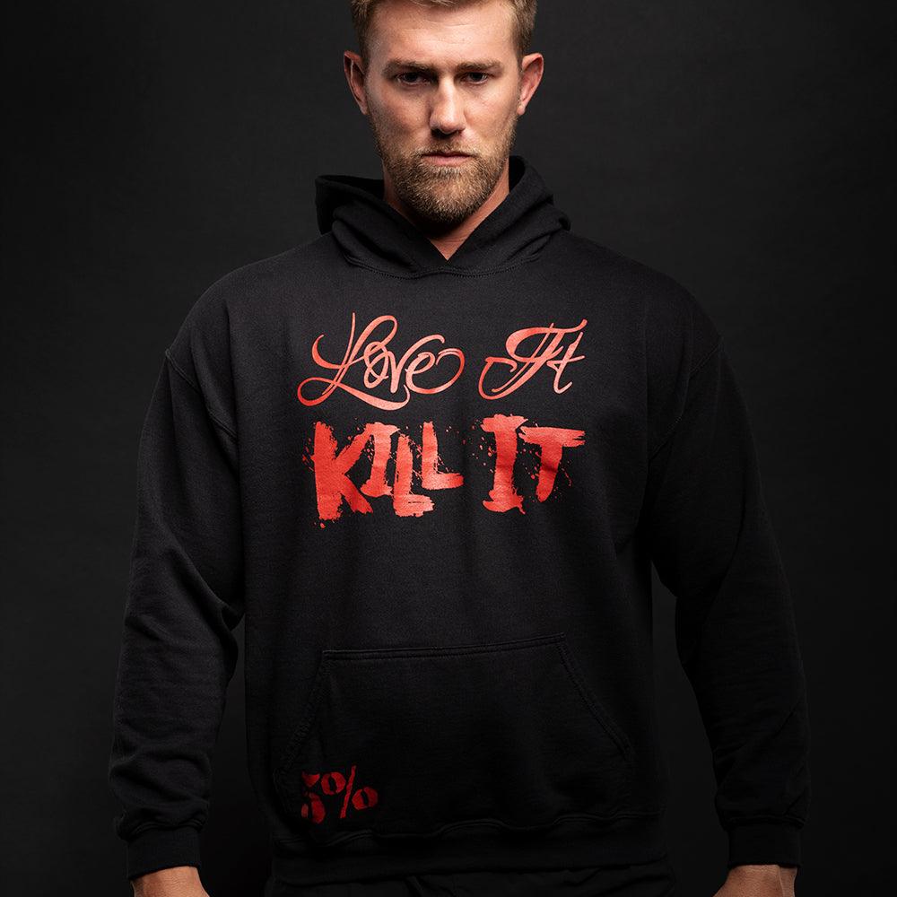 Love It Kill It, Black Pullover Hoodie - Image 3