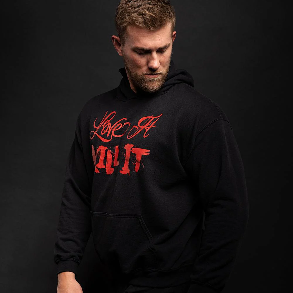 Love It Kill It, Black Pullover Hoodie - Image 5