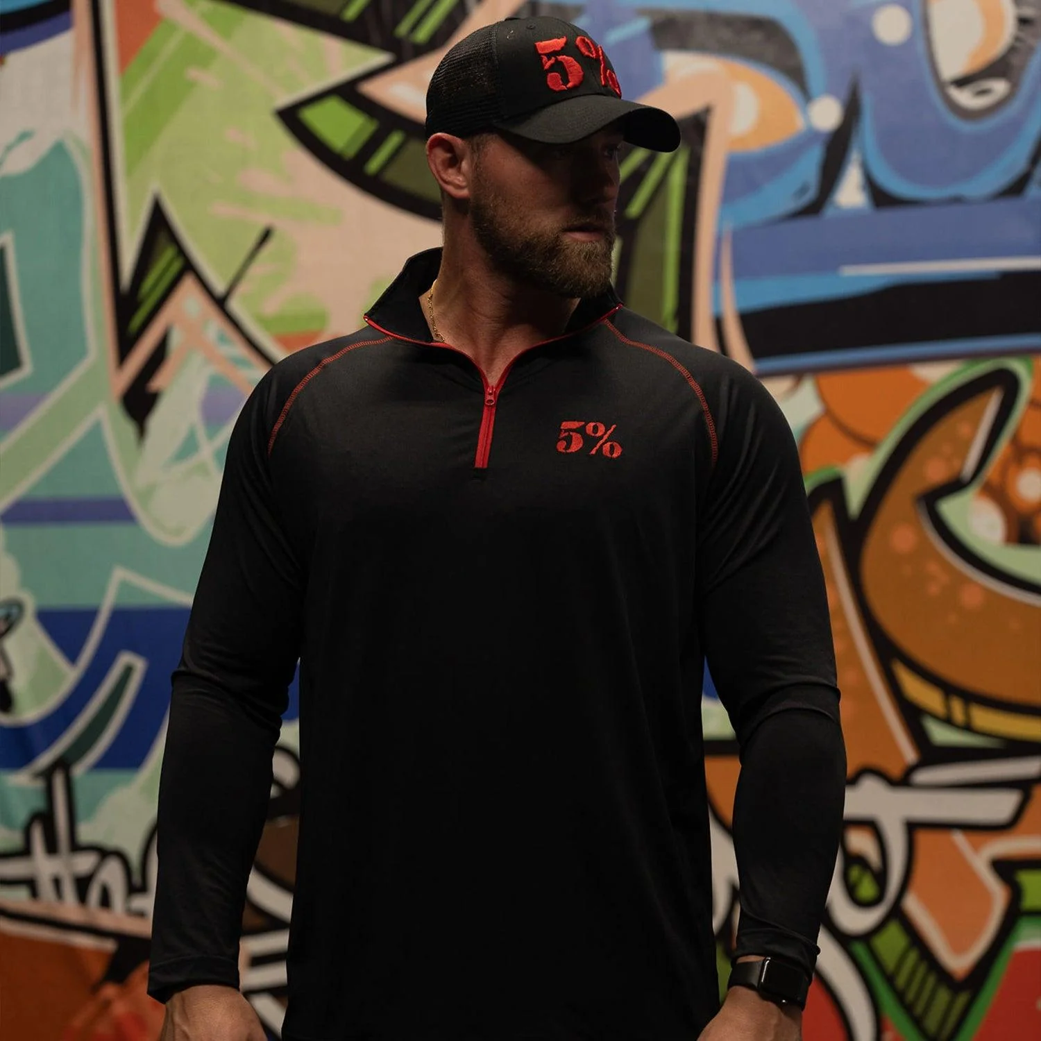 Love It Kill It, Black Long Sleeve Quarter Zip - Image 5
