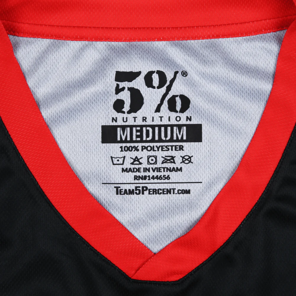 Love It Kill It, Black & Red Basketball Jersey - Image 4