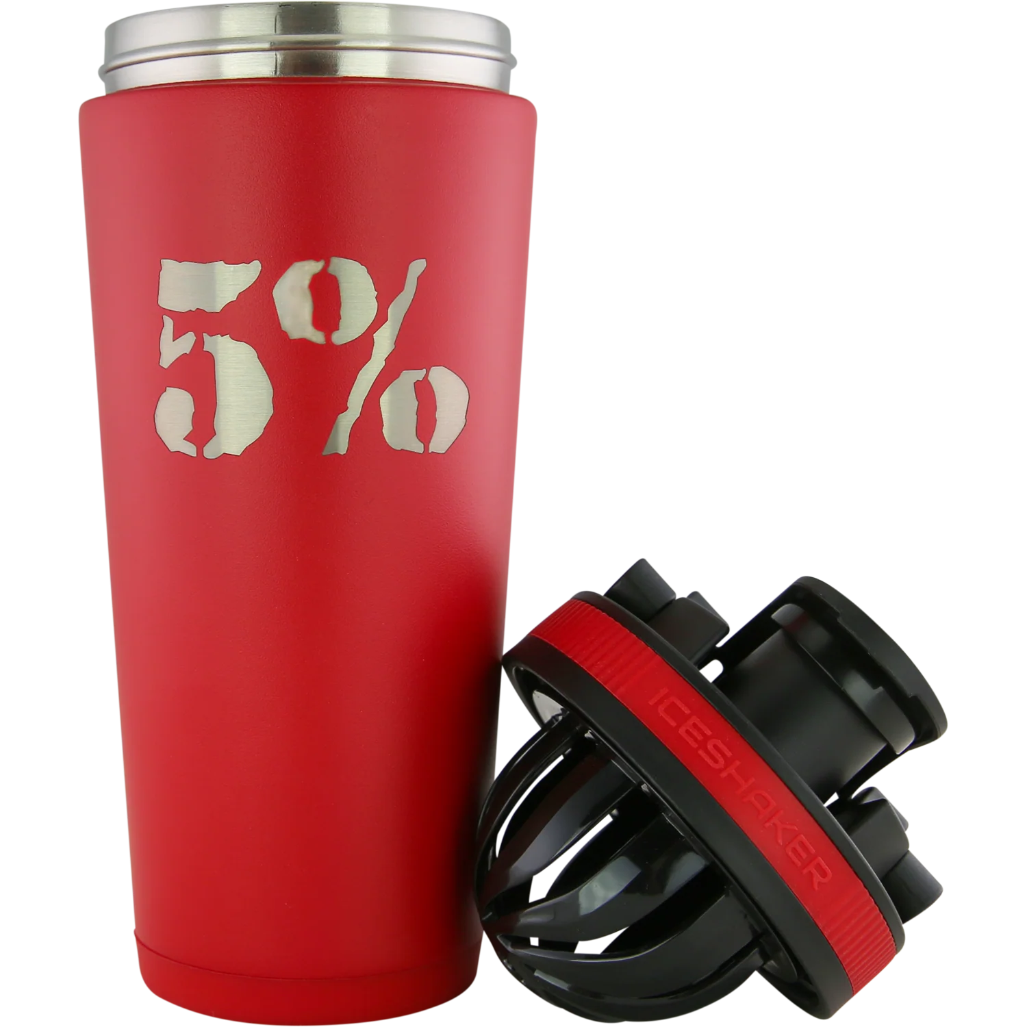 Red 26oz Vacuum-Insulated Ice Shaker Cup - Image 7