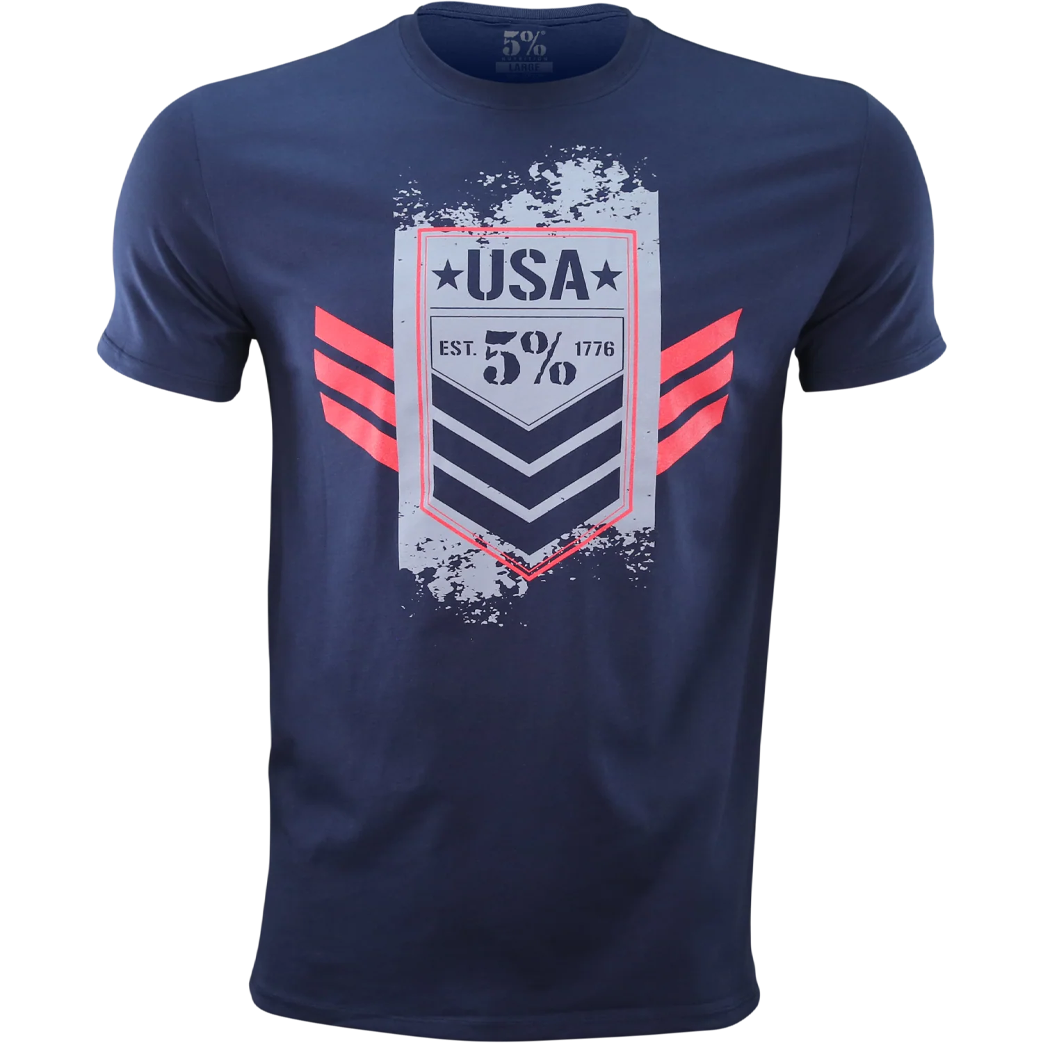 USA Flag, Navy T-Shirt