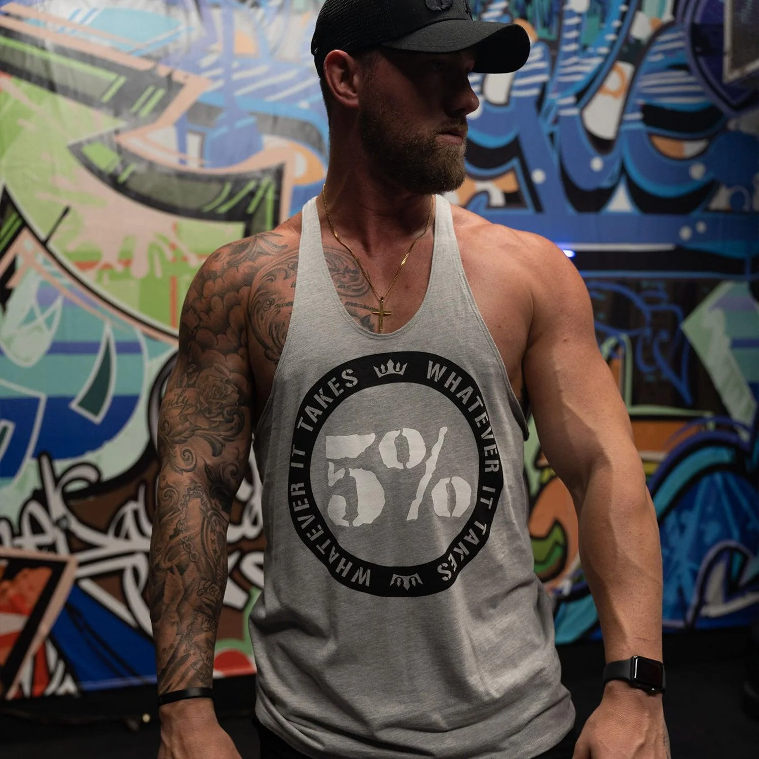 Whatever It Takes, Gray Stringer Tank - Image 3